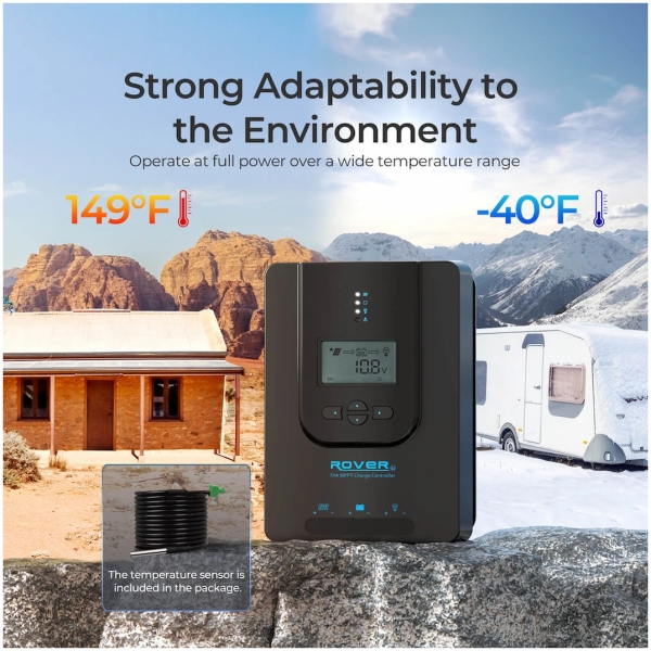 thumbnail interactive-video image 1 of Renogy 30A Solar Charge Controller Bundle With Bluetooth - 12V/24V PWM For RV & Off-Grid 1 of 3